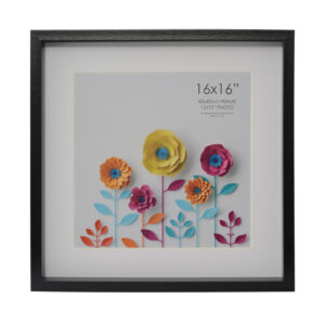 Vienna Shadow Box Black 16x16 Inch with 12x12 Inch Opening