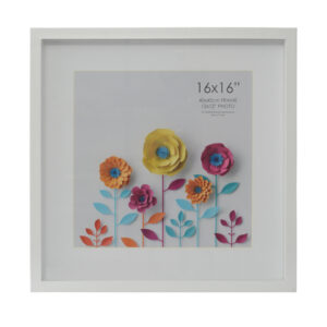 Vienna Shadow Box White 16x16 Inch with 12x12 Inch Opening