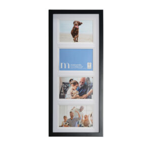 Moments 8x20 Inch Black with 4 4x6 Openings