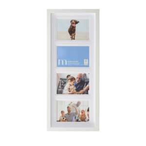 Moments 8x20 Inch White with 4 4x6 Inch Op
