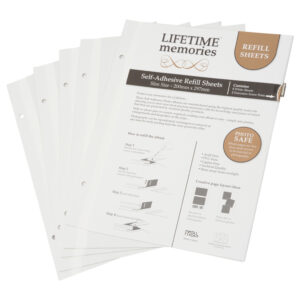 NCL Self Adhesive Refills A4 Slim 5 White Sheets