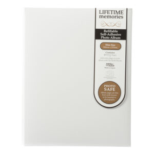 NCL Self Adhesive Slim White Refillable Album White Pages