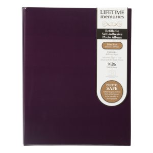 NCL Self Adhesive Slim Purple Refillable Album White Pages