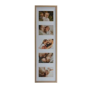 Home 34x9 Inch Oak with 5 5x7 Inch