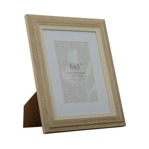 Hallie 6x8 Inch with 4x6 Inch Opening Oak/White